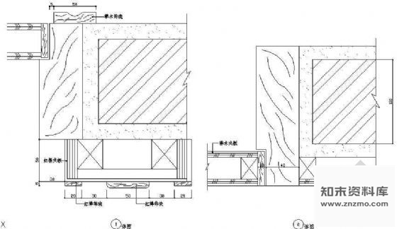 图块/节点墙面装饰详图5