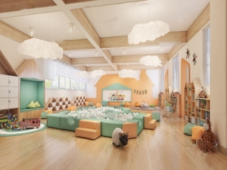 现代幼儿园活动室【ID:543755802】