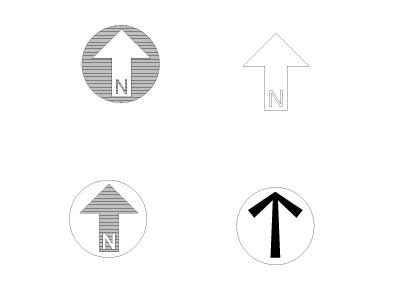 指北针总平面图下载_【知末网cad图纸库】第1页