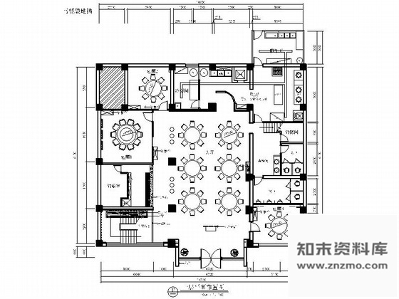 施工图浙江现代风格两层酒楼室内装修施工图