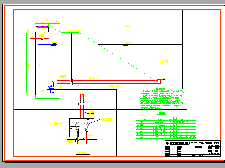 水库取水泵坑详图 市政给排水