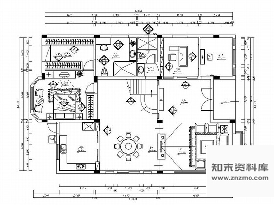 施工图广州优雅双层别墅现代风格装修施工图含效果图