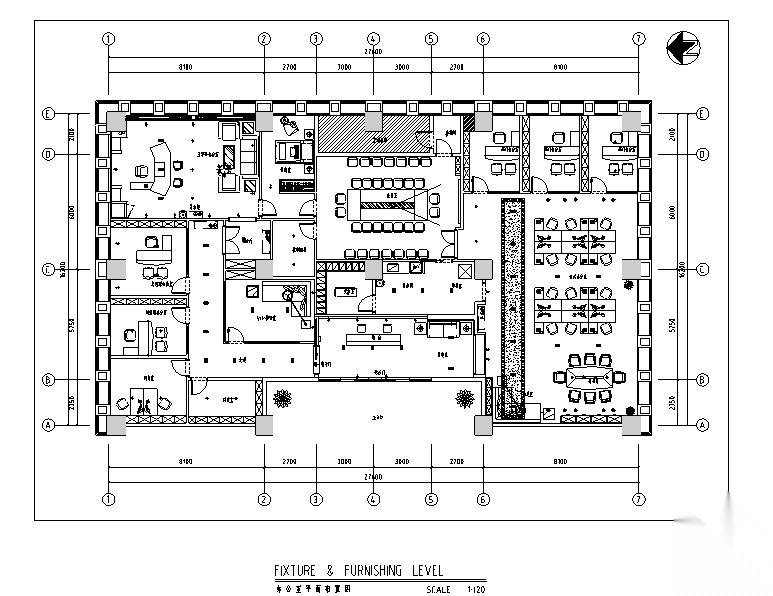 [四川]泽嘉建筑工程办公空间设计施工图（附效果图）