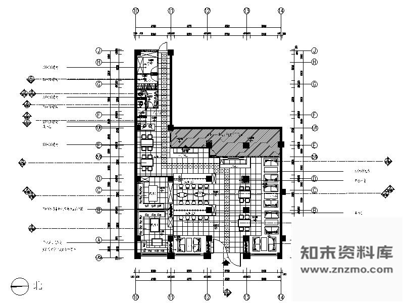 施工图江苏某日式餐厅连锁店装饰施工图含效果 日韩料理店