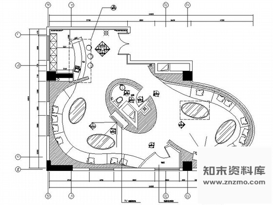 施工图重庆四星级现代简约酒店KTV室内装修施工图