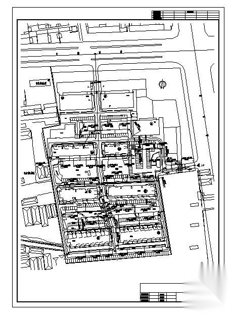 某小区外网给排水消防综合管道设计图 建筑给排水