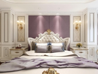 欧式卧室全景3d模型【ID:131221120】