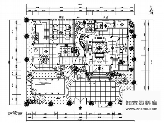 施工图三亚欧式豪华花园别墅室内设计施工图