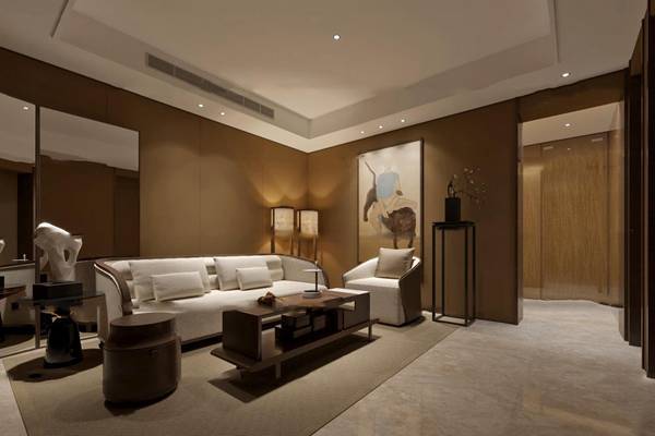 新中式视听休息室3d模型3d模型