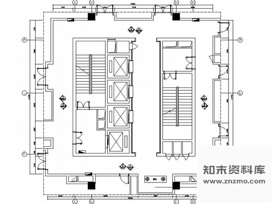 施工图重庆四星级现代简约酒店走道室内精装修设计施工图