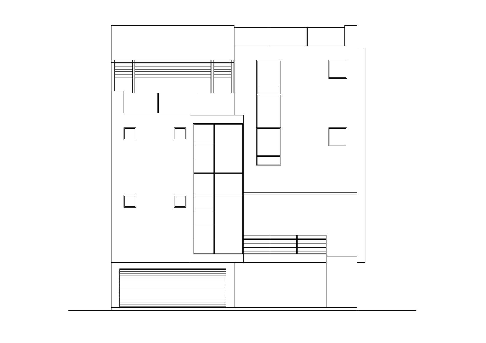 某农村现代四层小户型别墅自建房建筑 施工图