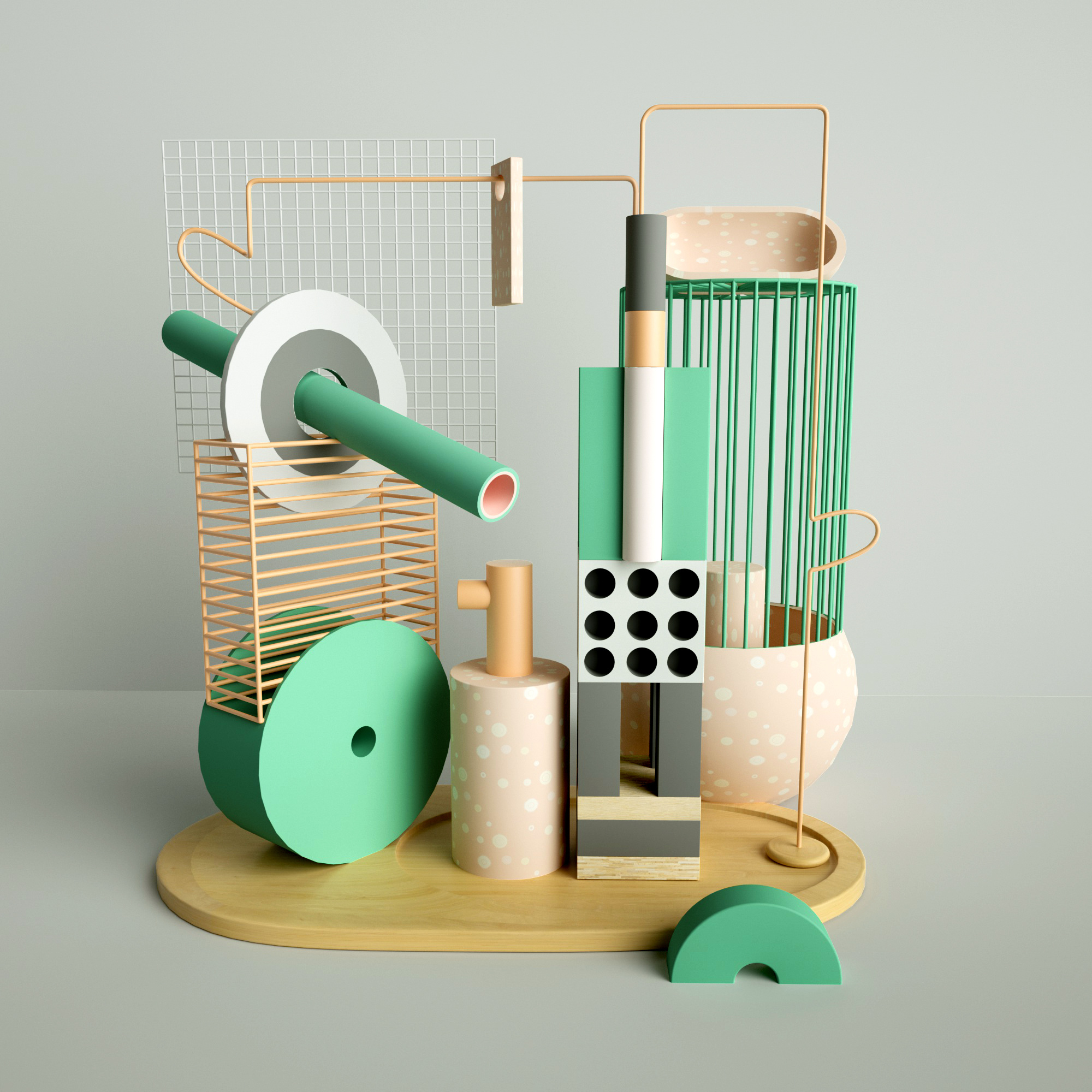 免费cg电商板块模型_【知末网3d模型】