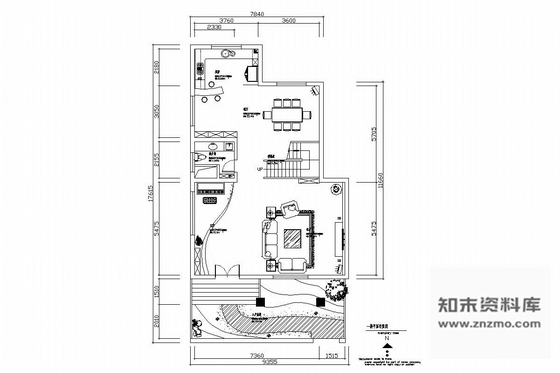 施工图现代简约风格双层别墅室内装修图含实景照片