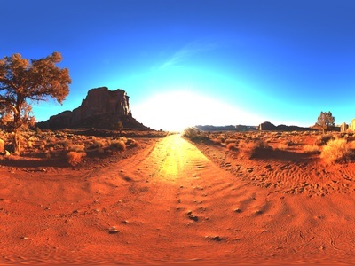 沙漠荒漠道路hdr外景贴图