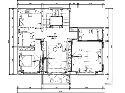 [浙江]现代中式风格自建别墅设计施工图（附效果图）