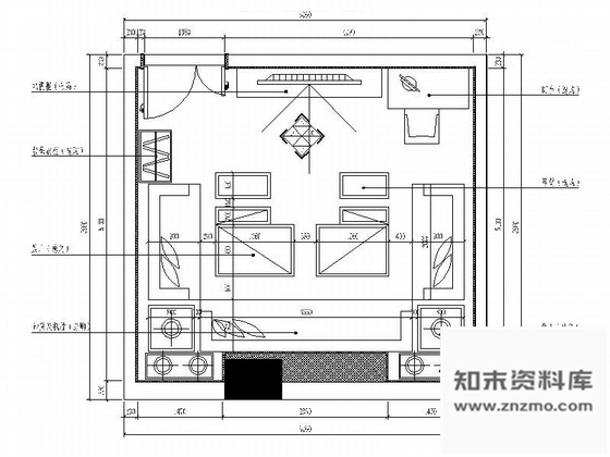 施工图北京欧式设计KTV包厢室内设计装修图