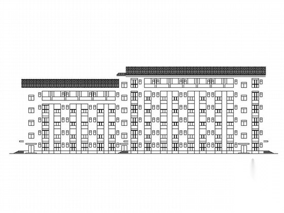 [四川]中式风格高中公寓楼及食堂建筑施工图（灾后重建项...