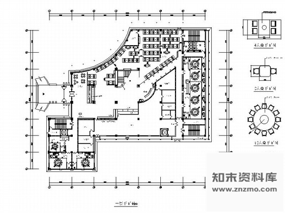 施工图天津某中式酒楼室内装修施工图含效果和实景