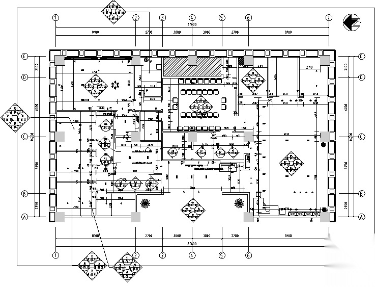 [四川]建筑工程公司办公室精装修设计施工图（附效果图+...