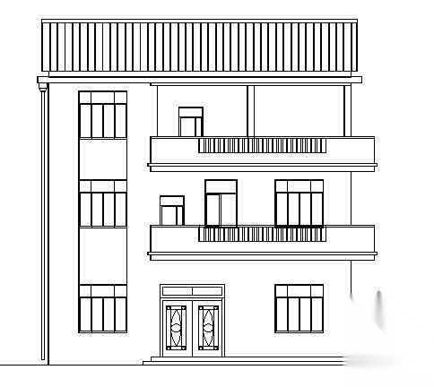 某三层小别墅建筑方案图