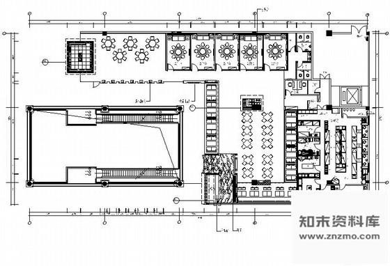 施工图福建某现代风时尚餐厅室内装修施工图含效果