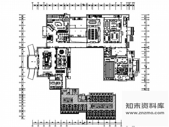 施工图福建投资16亿客家文化豪华现代风格国际会议酒店室内装修施工图含高清效果推荐！