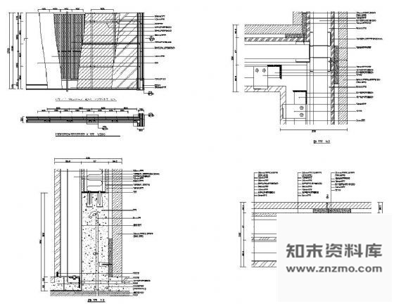 图块/节点公共空间墙面装饰详图Ⅲ