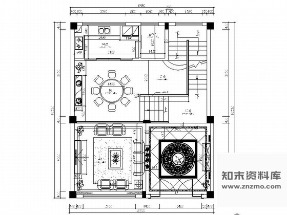 施工图江西古典简欧风情五层别墅装修施工图含效果