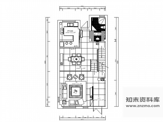 施工图北京优雅小区三层别墅混搭风格装修图含实景图