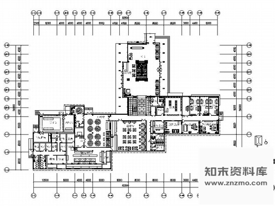 施工图山东中式风格高档温泉酒店装修施工图