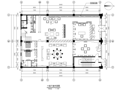 超美新中式古典禅意茶楼会所施工图+效果图