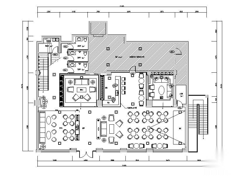 工业化复古简约loft风格酒吧空间设计施工图（附效果图）