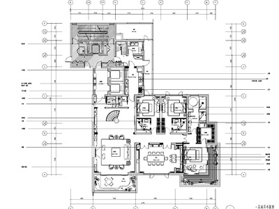 上海复式豪宅别墅设计CAD施工图+效果图