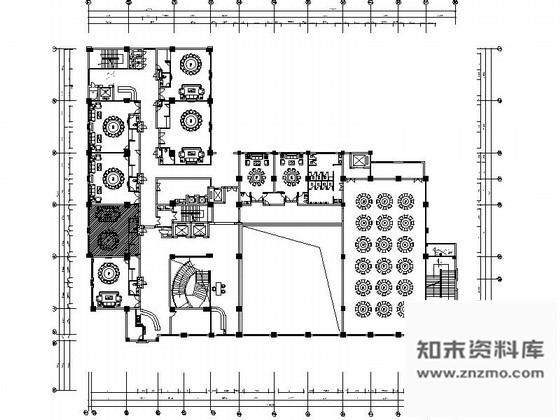 施工图广东酒店欧式中餐包房设计CAD施工图含效果