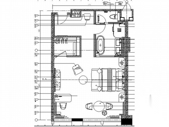 [浙江]现代简约酒店客房精装修CAD施工图