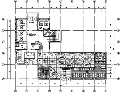 现代新中式风格咖啡馆设计施工图(含手绘效果图)