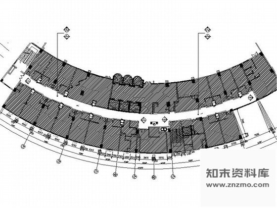 施工图重庆四星级中式风格酒店过道装修图