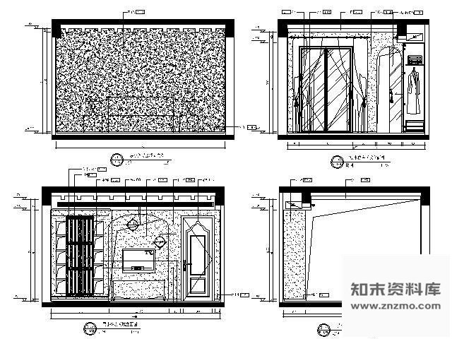 图块/节点别墅小孩房立面设计图