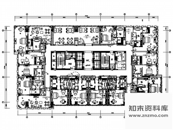 施工图成都某五星级酒店样板间套房室内装修图