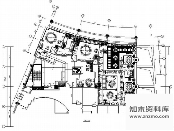 施工图浙江中式休闲餐厅装饰施工图含效果图