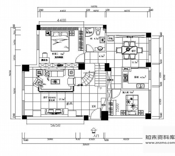 施工图某别墅装饰设计施工图