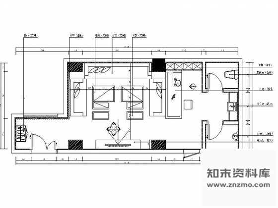 施工图北京国际欧式量贩式KTV包厢室内装修图