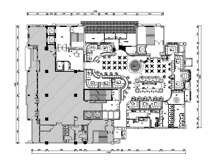 现代风格慢摇吧酒吧空间设计施工图（附效果图）