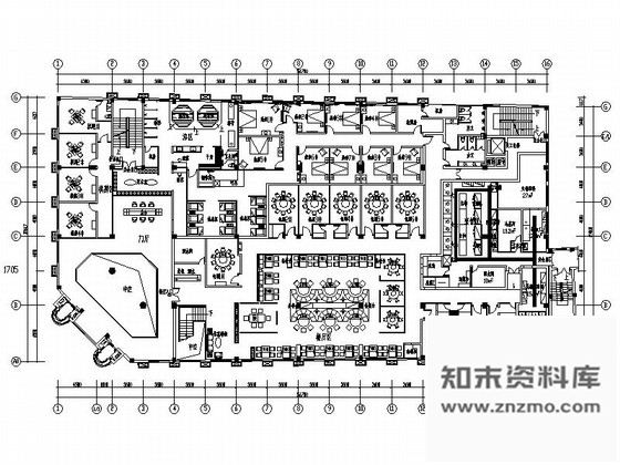 施工图杭州现代新中式风格特色加盟连锁火锅店装修施工图含效果