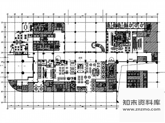 施工图大连超五星级商务酒店日式餐厅室内装修图