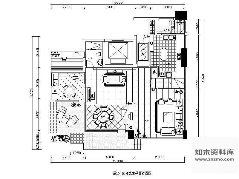 施工图某休闲别墅全套装修图