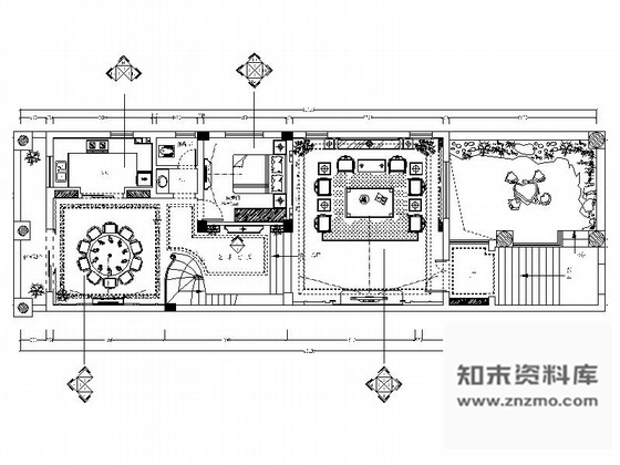 施工图江西知名房产新中式三层别墅装修施工图