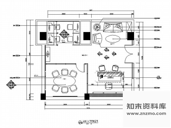 施工图江苏大型欧式华丽酒店商务中心施工图