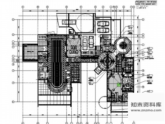 施工图浙江豪华欧式私家总裁别墅设计CAD施工图含效果