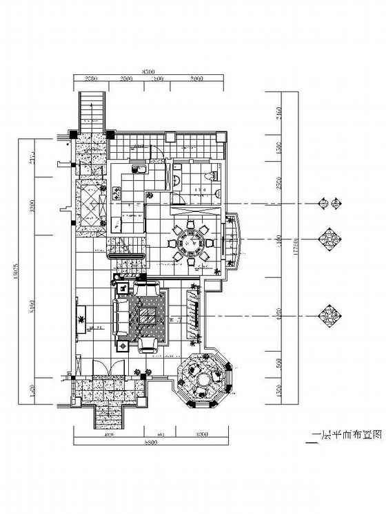 [浙江]现代风格精装修别墅设计图